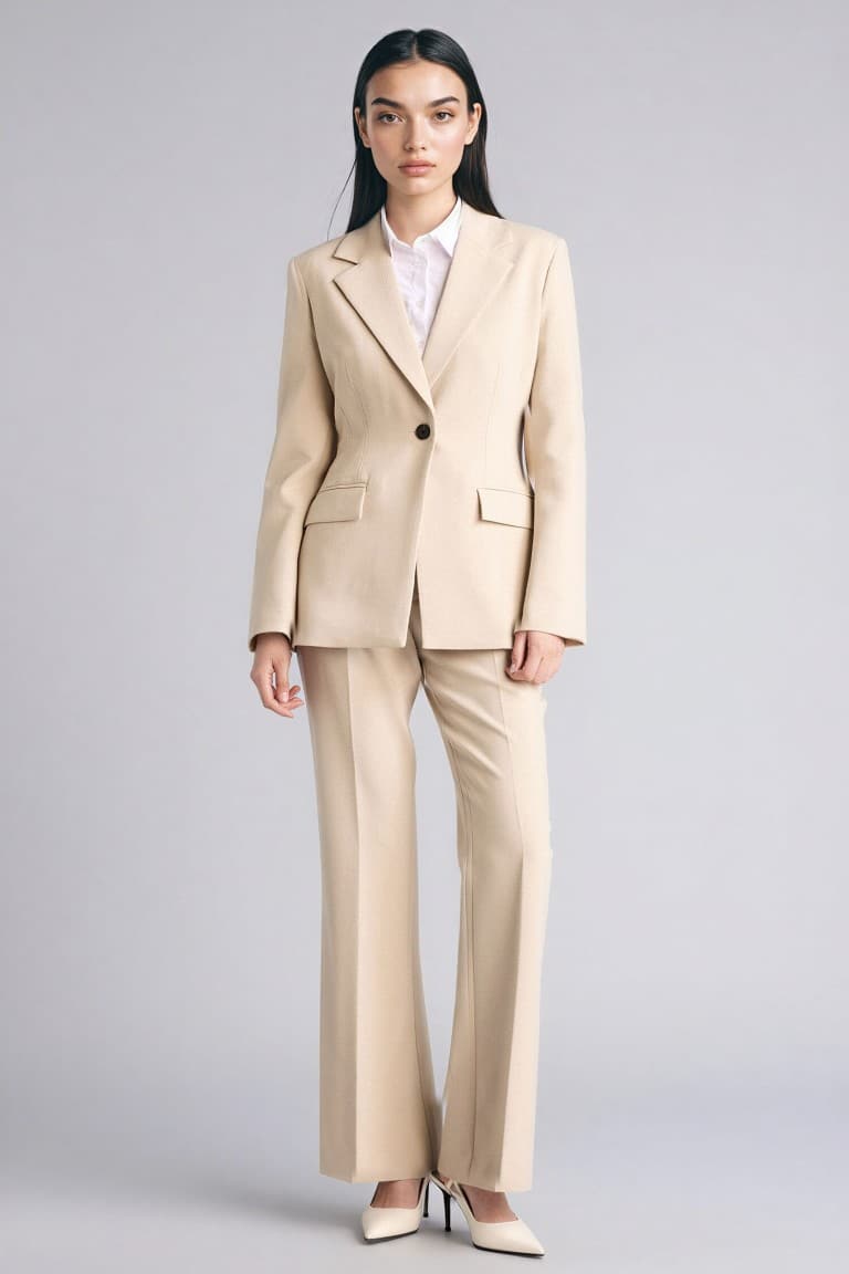 Fitted Jacket Collar Blazer Jacket Secondary image