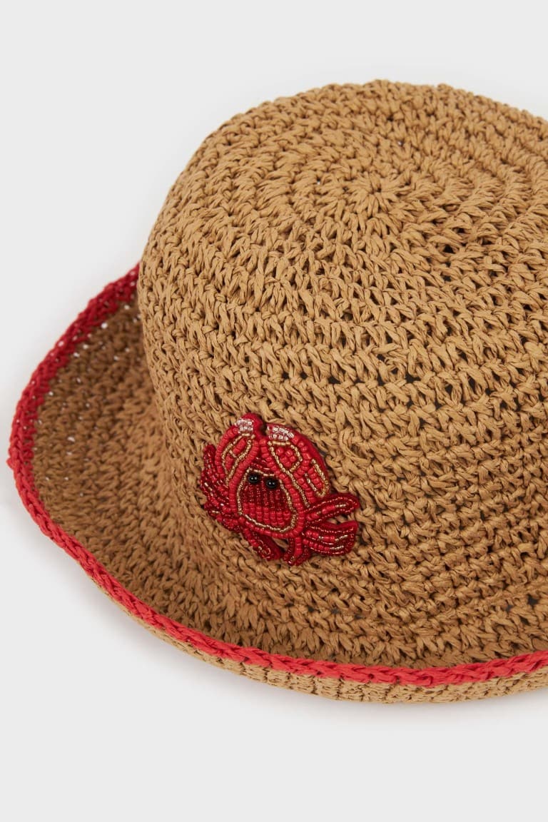 Women Animal Print 3D Straw Hat