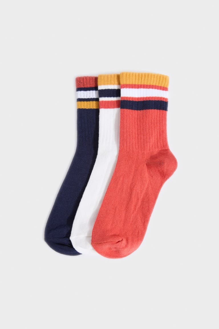 3-Pack Cotton Long Socks Boy