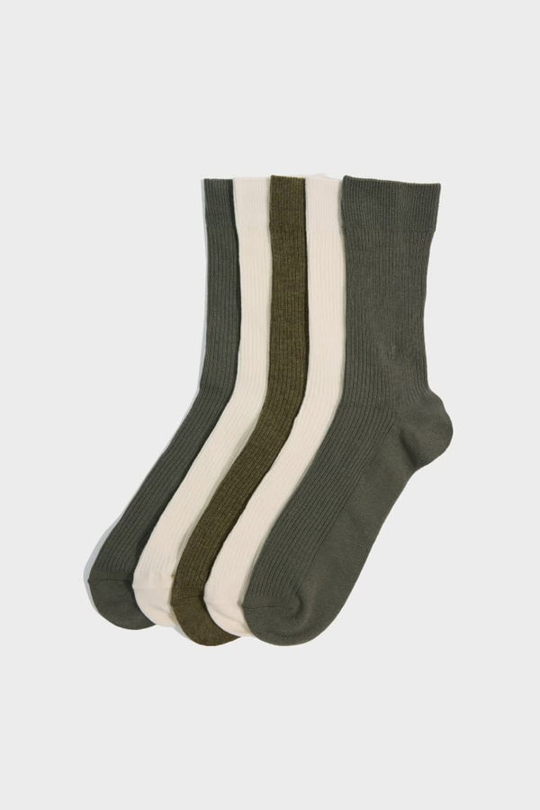 Men 5-Pack Cotton Long Socks