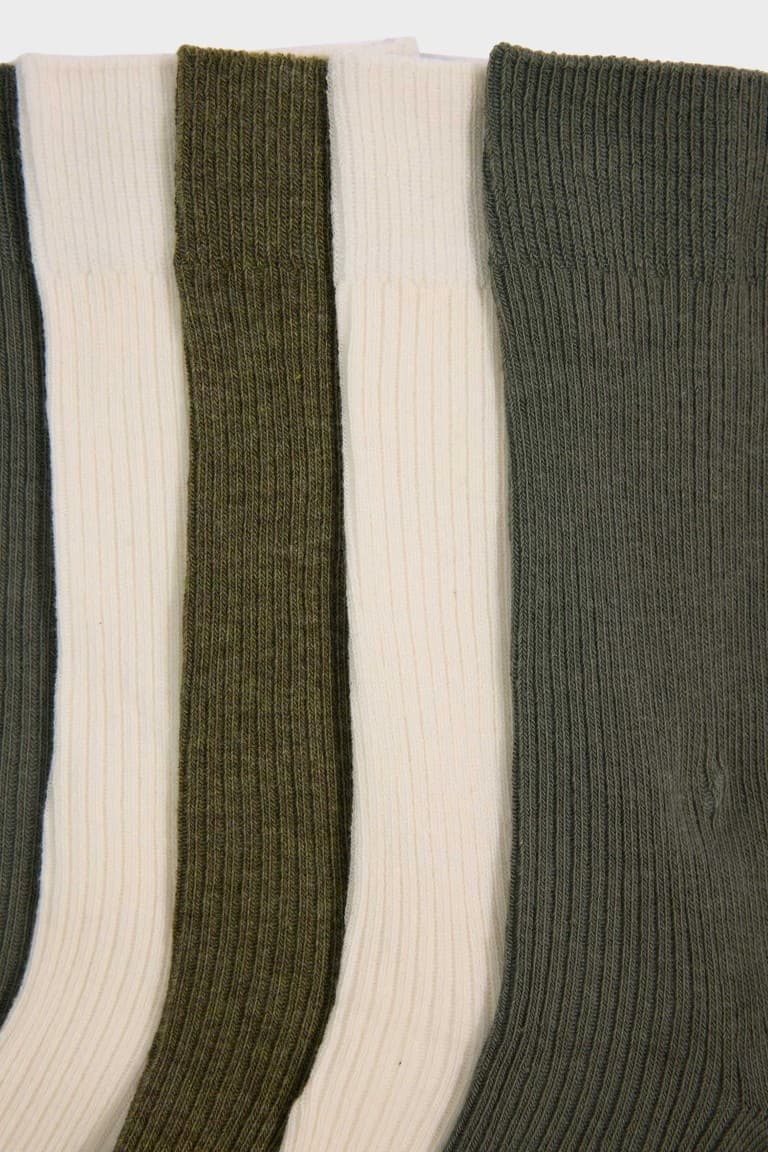 Men 5-Pack Cotton Long Socks