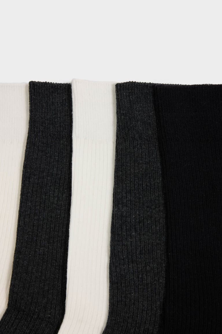 Men 5-Pack Cotton Long Socks