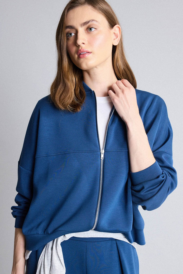 Half Turtleneck Modal Cardigan