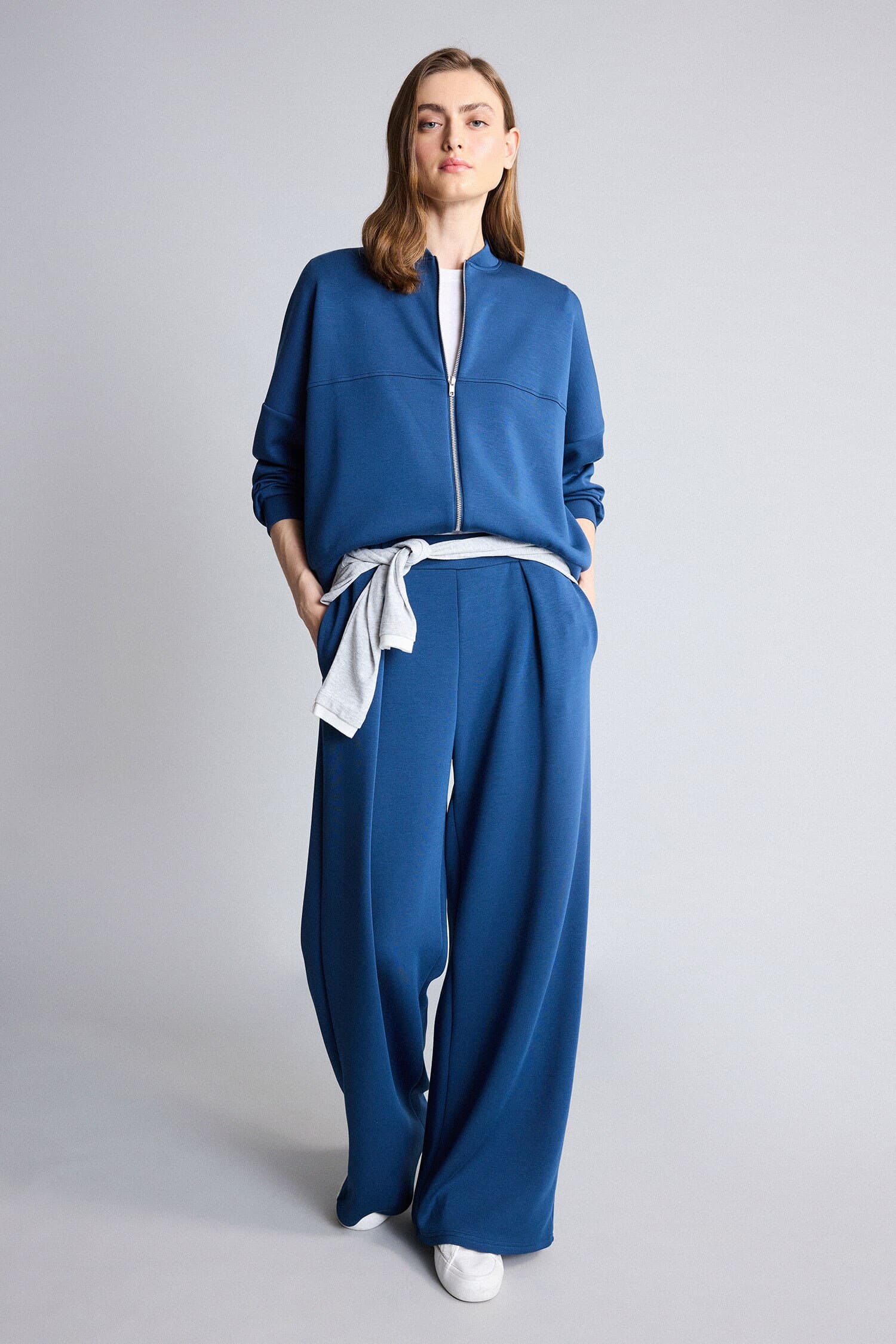 Half Turtleneck Modal Cardigan Secondary image