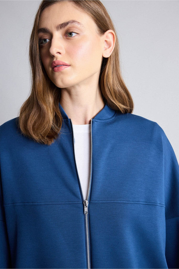 Half Turtleneck Modal Cardigan