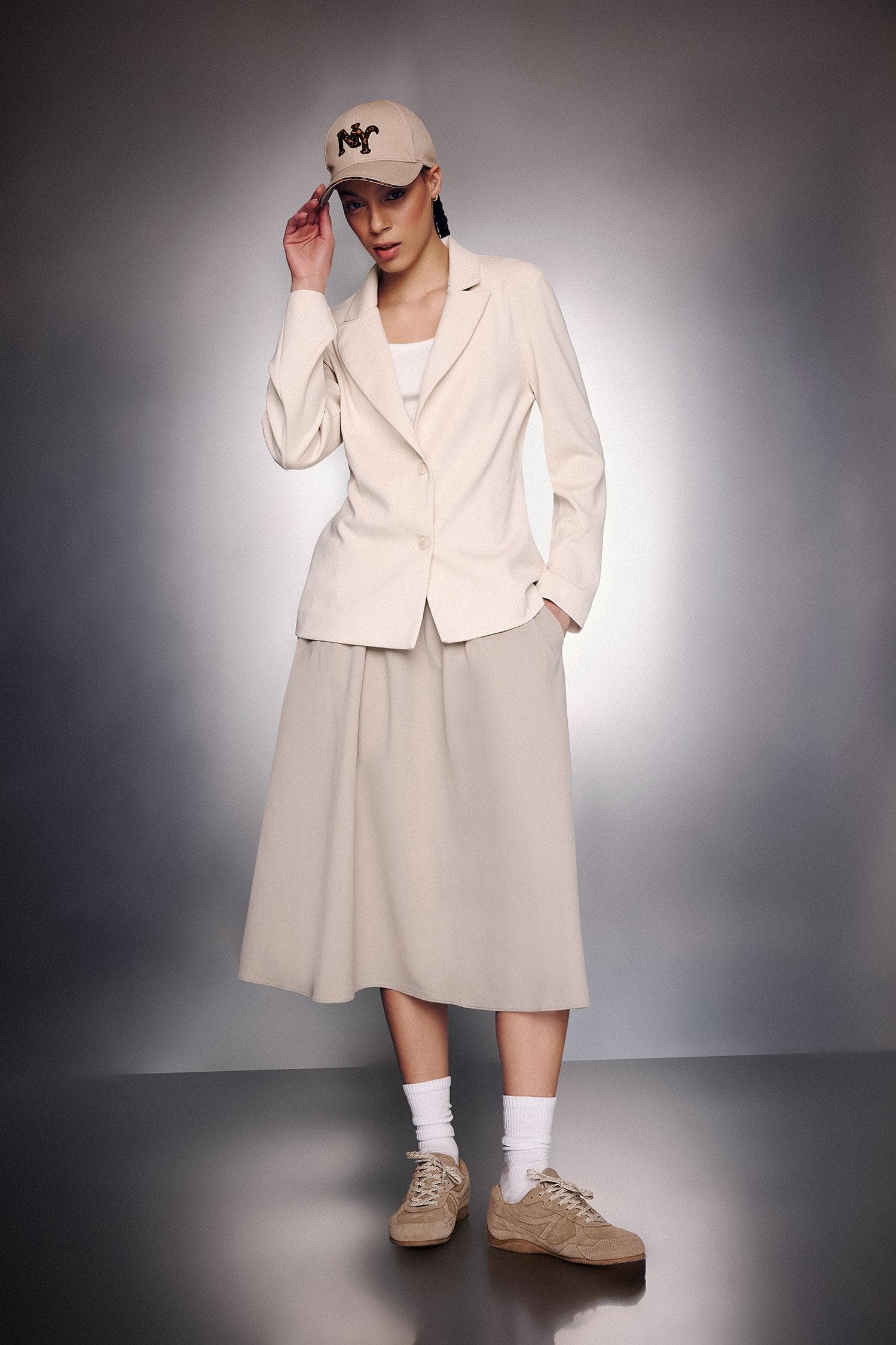 Ultra Soft Standard Fit Jacket Collar Blazer Jacket Secondary image