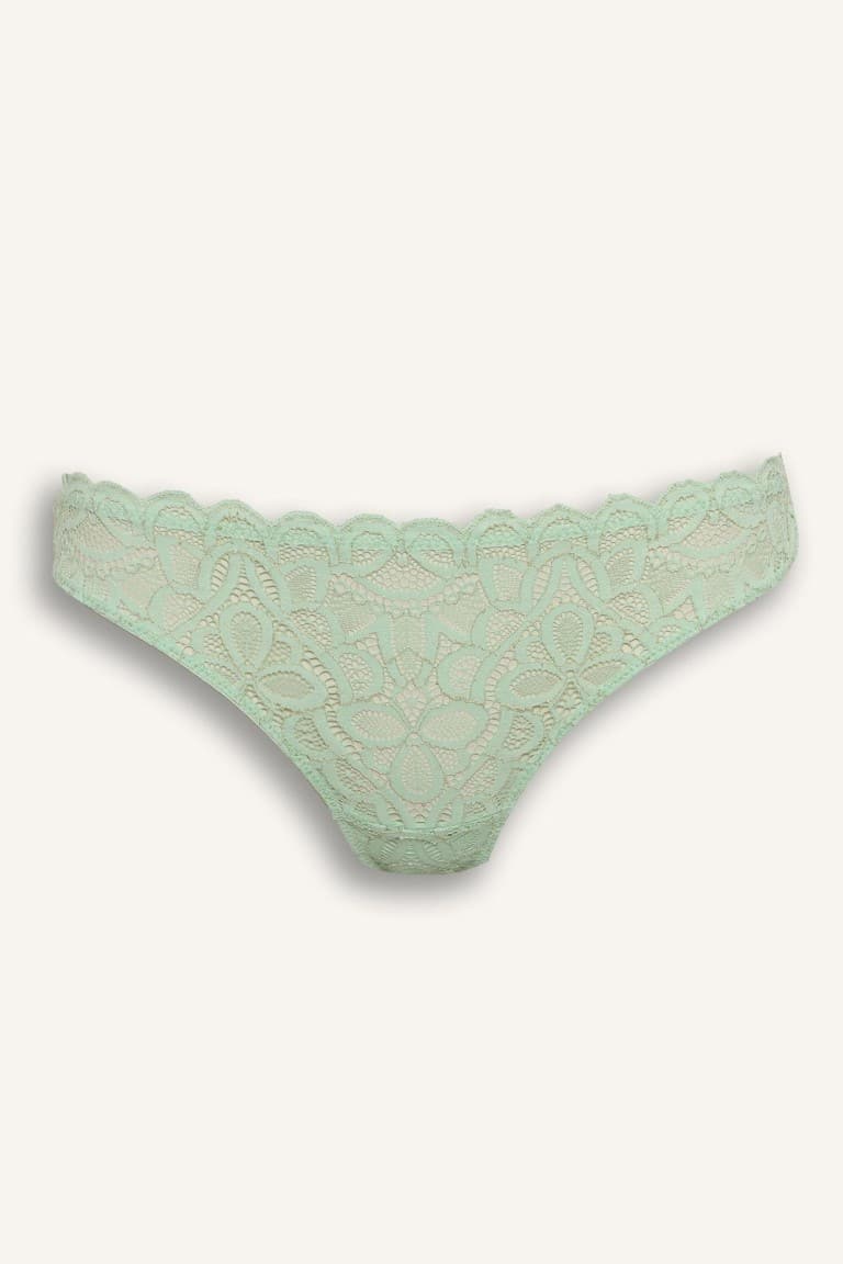 Glittery Lace Brazilian Panties