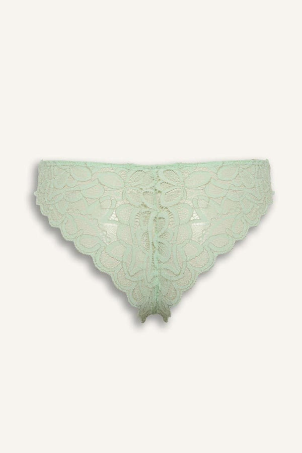 Glittery Lace Brazilian Panties