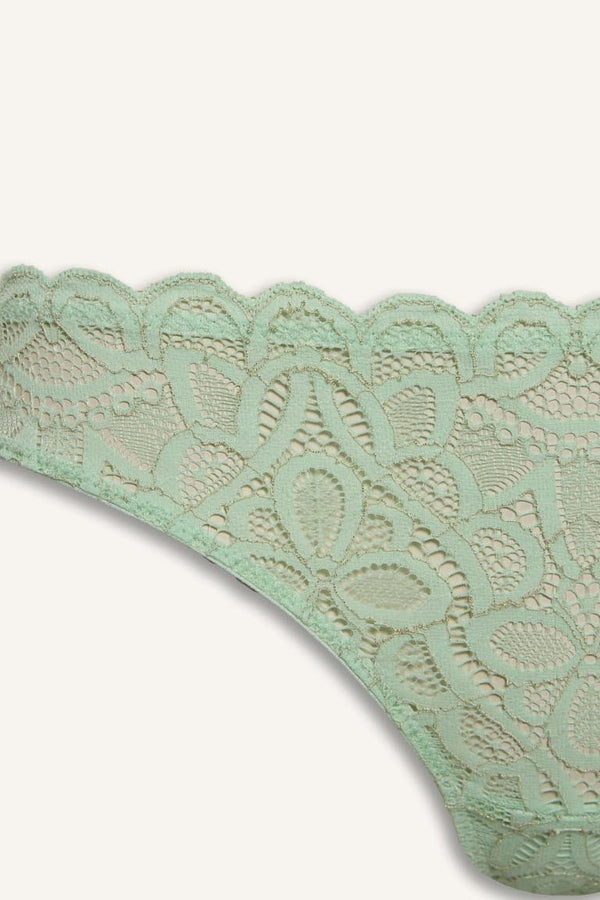 Glittery Lace Brazilian Panties
