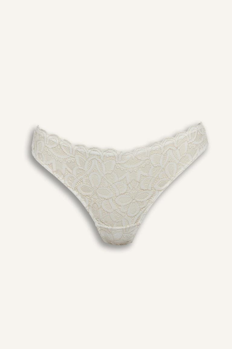 Glittery Lace Brazilian Panties