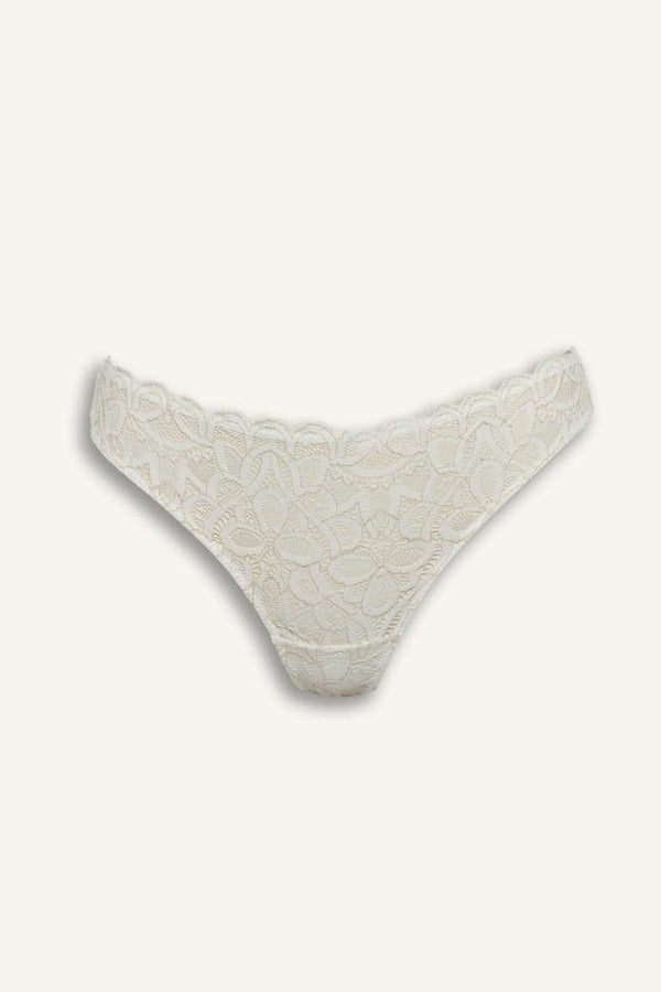 Glittery Lace Brazilian Panties