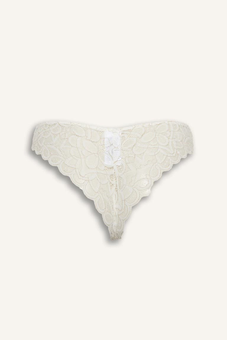 Glittery Lace Brazilian Panties