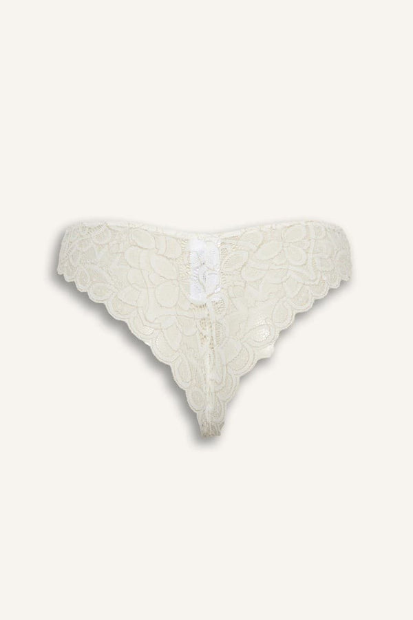 Glittery Lace Brazilian Panties