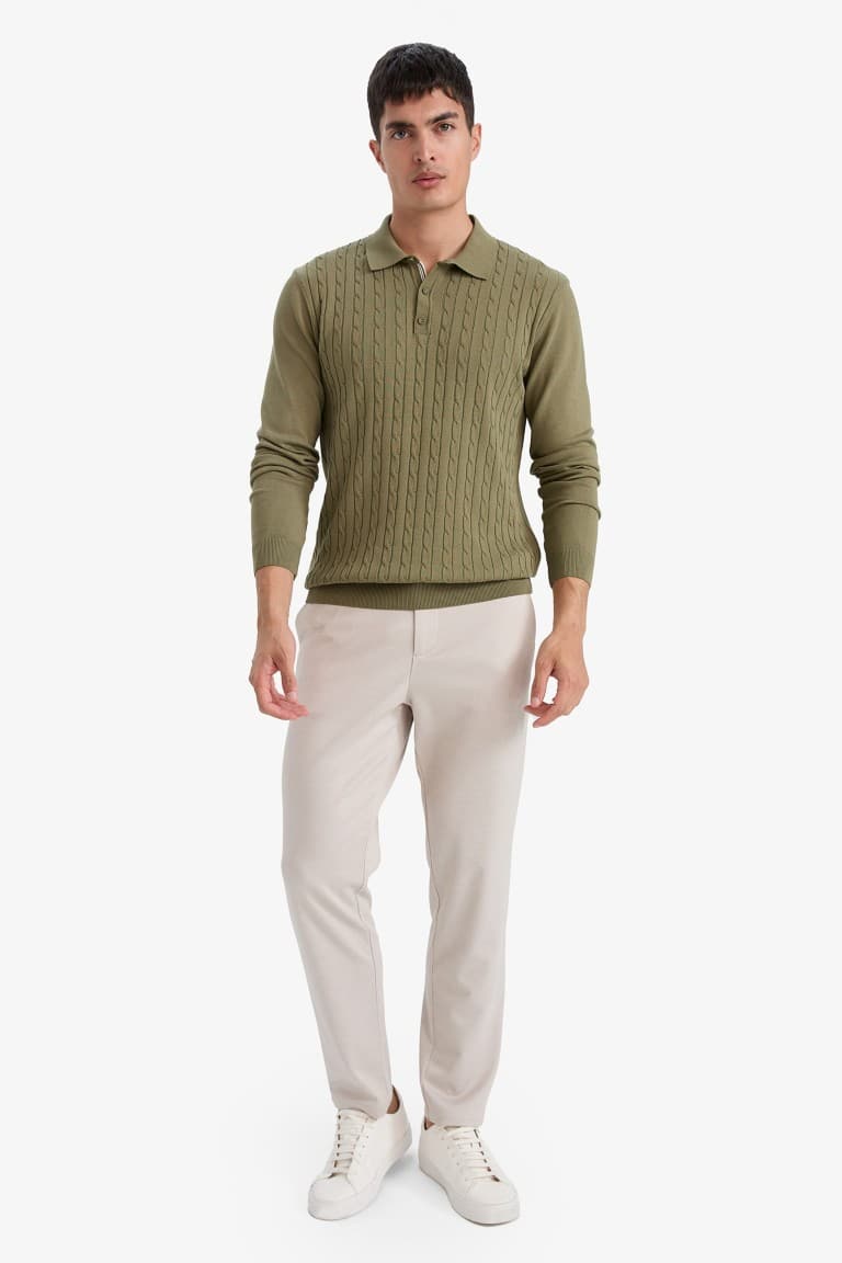 Standard Fit Polo Neck Knitwear Sweater Secondary image