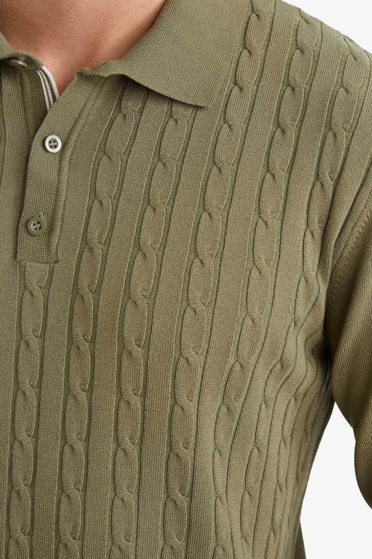Standard Fit Polo Neck Knitwear Sweater