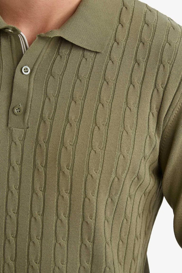 Standard Fit Polo Neck Knitwear Sweater