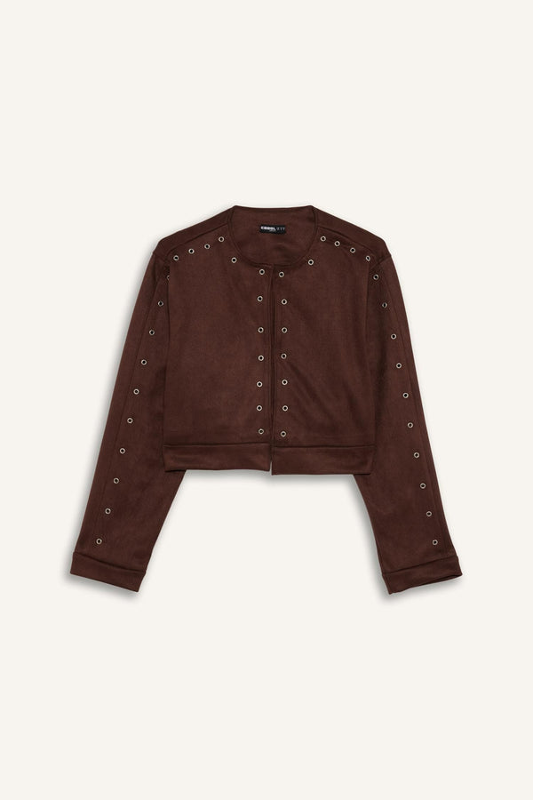 Crop Suede Jacket