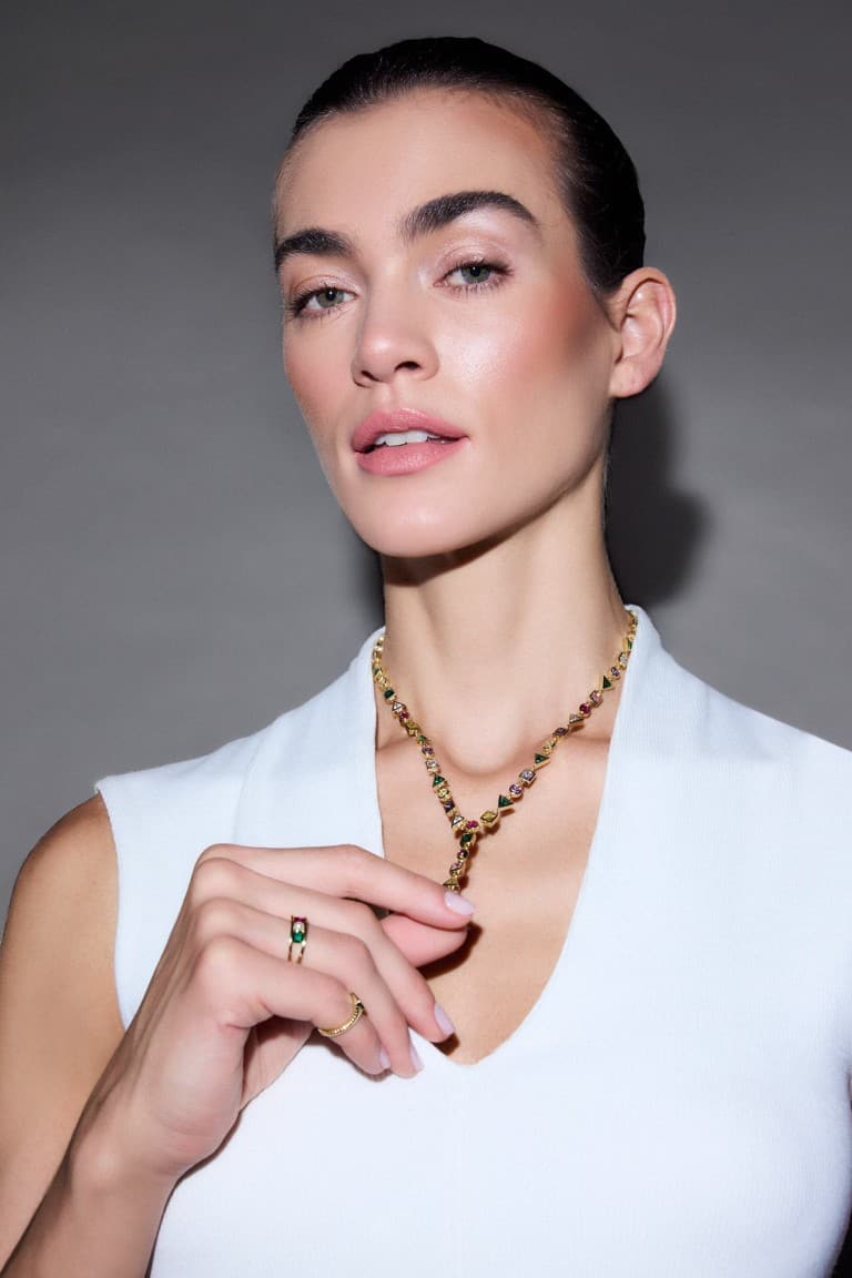 Reis X DeFacto Stone Gold Necklace Main image