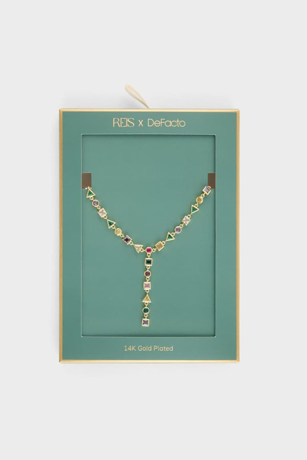 Reis X DeFacto Stone Gold Necklace