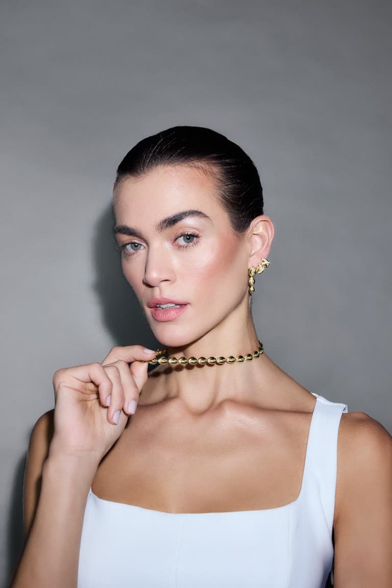 Reis X DeFacto Seashell Patterned Gold Necklace