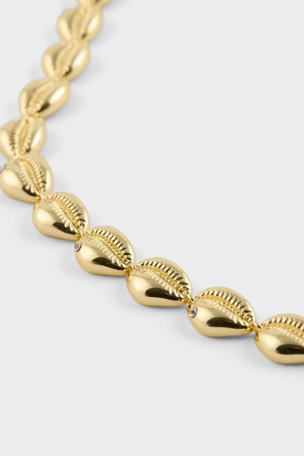 Reis X DeFacto Seashell Patterned Gold Necklace