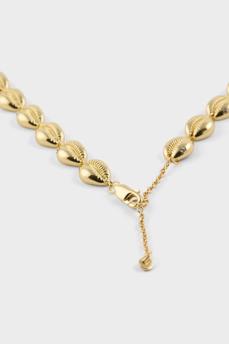 Reis X DeFacto Seashell Patterned Gold Necklace