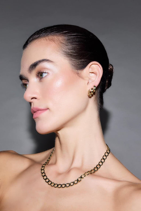 Reis X DeFacto Chain Patterned Gold Necklace