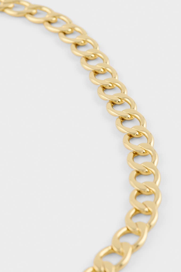 Reis X DeFacto Chain Patterned Gold Necklace