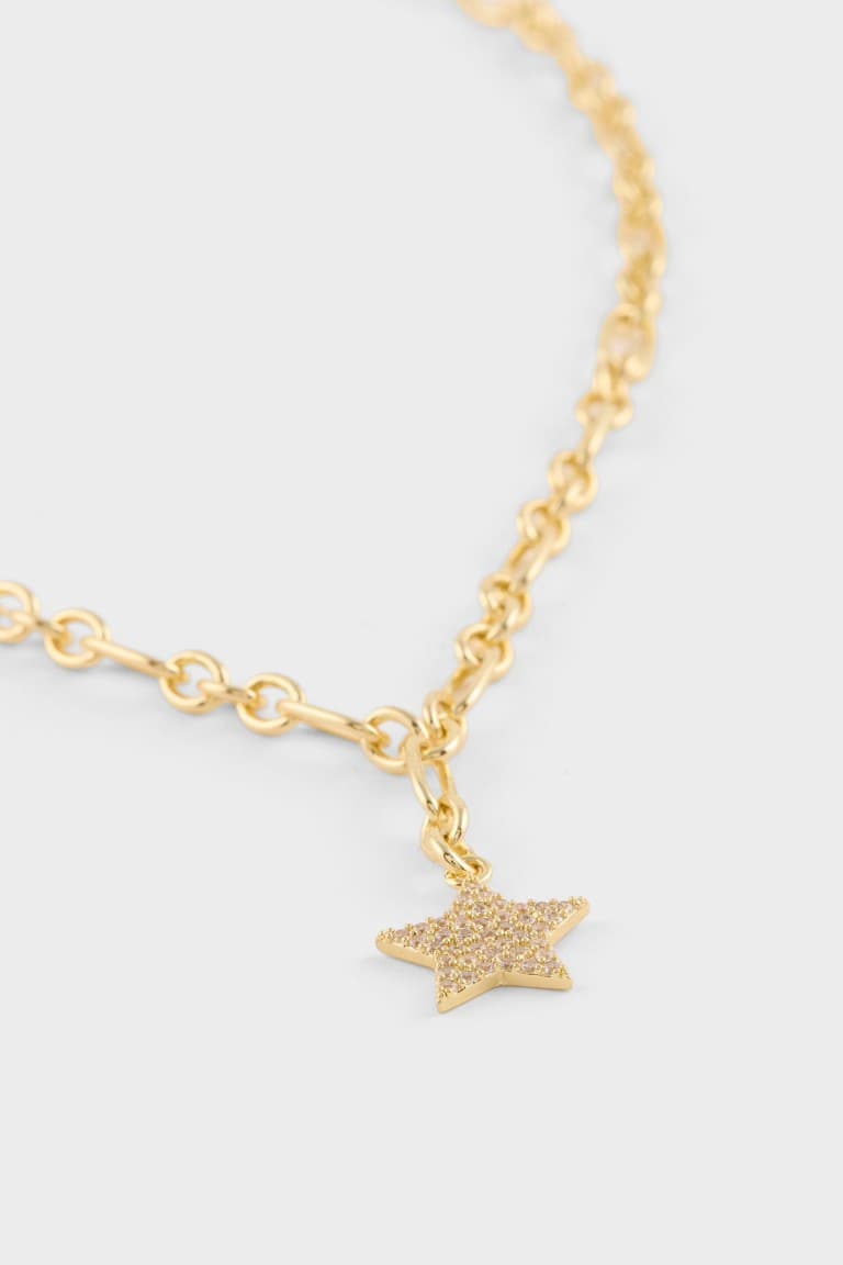Reis X DeFacto Star Figure Gold Necklace