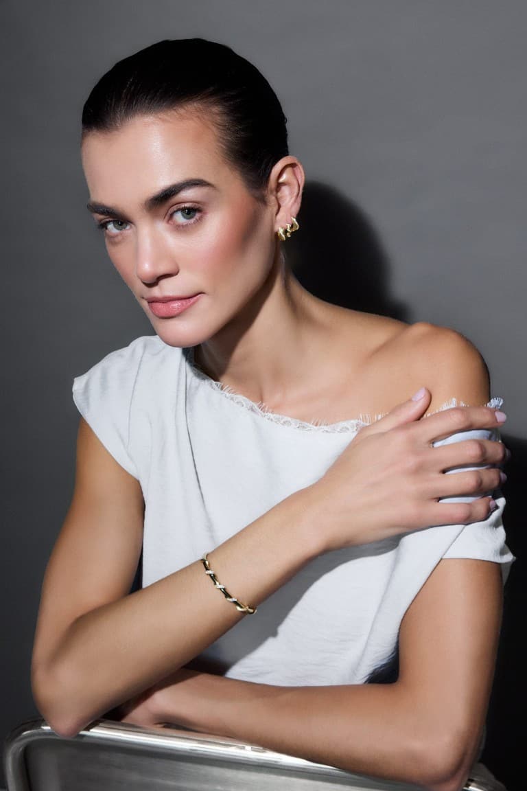 Reis X DeFacto Spiral Gold Bracelet Main image