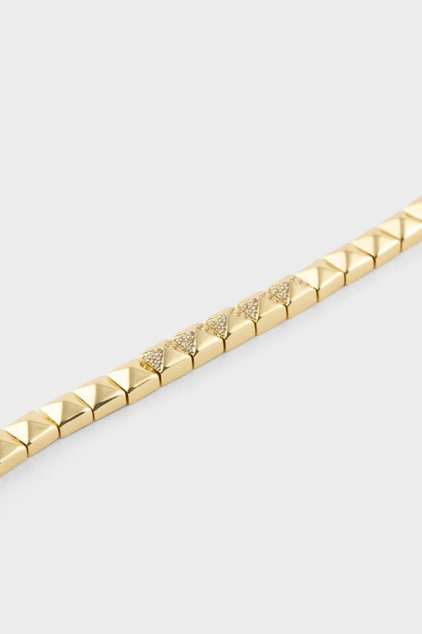 Reis X DeFacto Square Figure Gold Bracelet