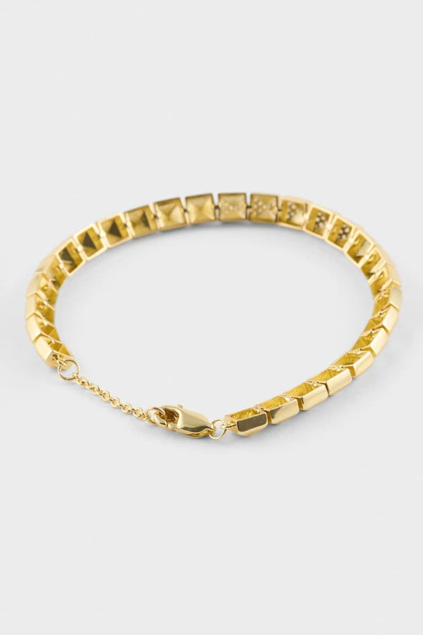 Reis X DeFacto Square Figure Gold Bracelet