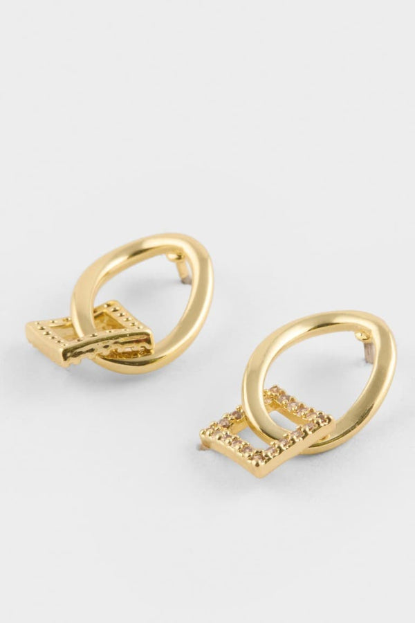 Reis X DeFacto 2-Pack Gold Earrings