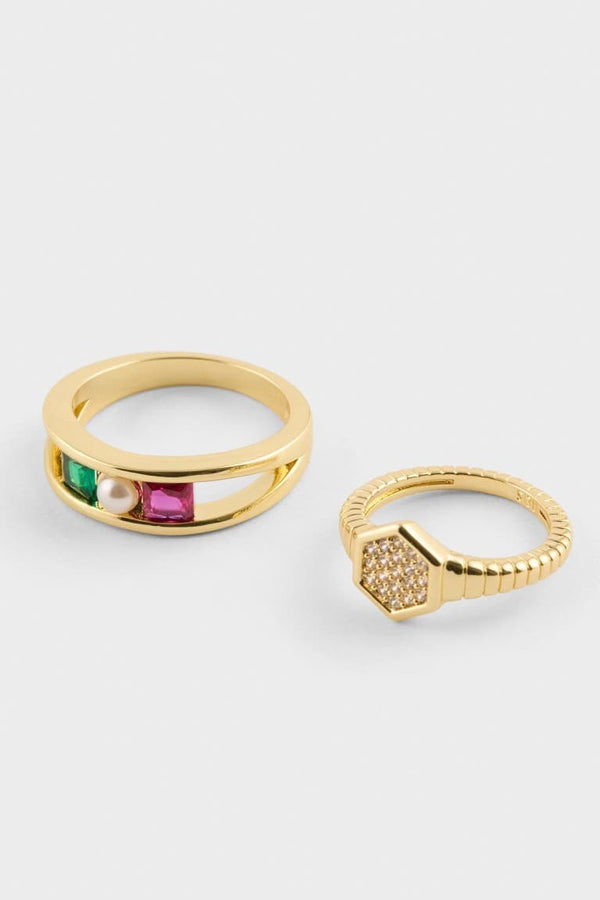 Reis X DeFacto 2-Pack Gold Ring