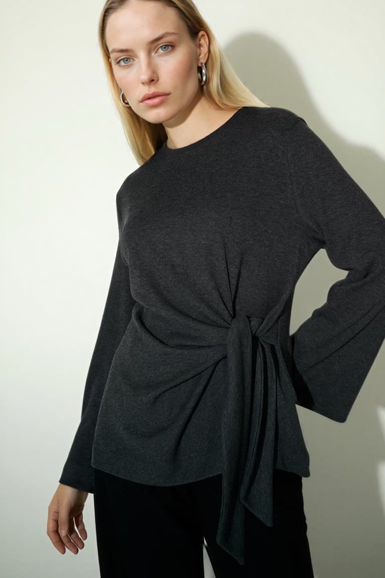 Regular Fit Tie-Up T-Shirt Main image