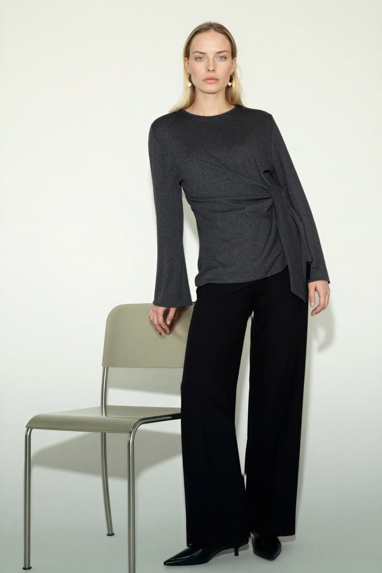 Regular Fit Tie-Up T-Shirt