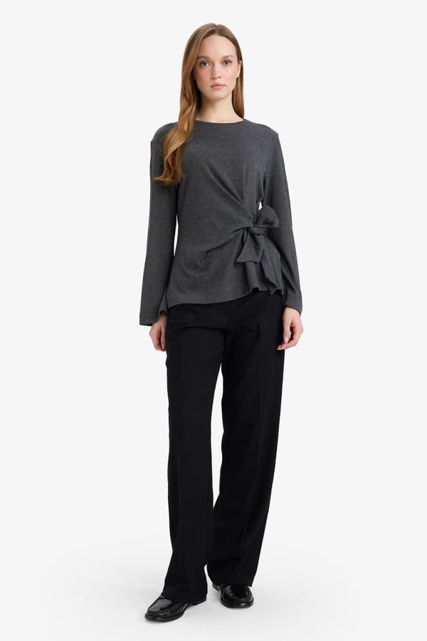 Regular Fit Tie-Up T-Shirt