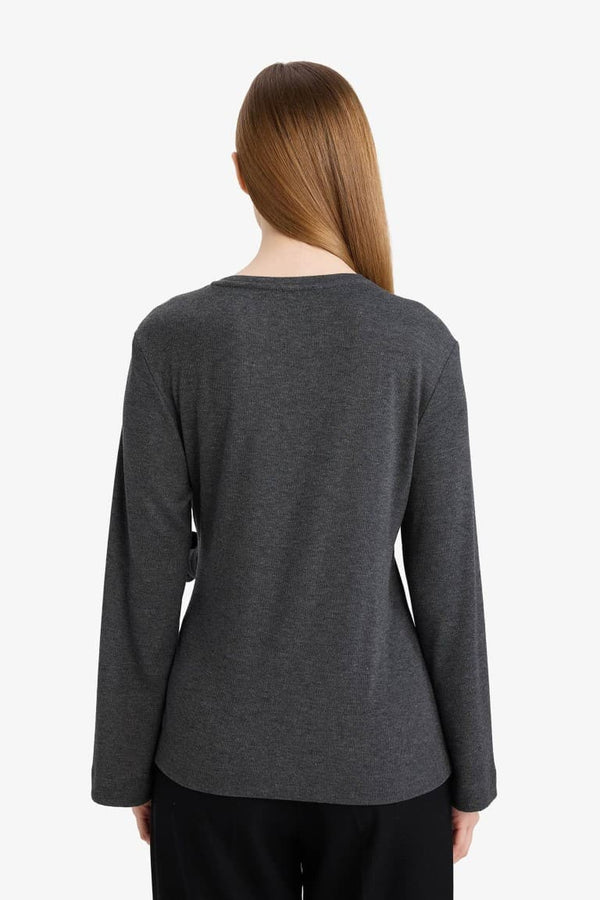 Regular Fit Tie-Up T-Shirt