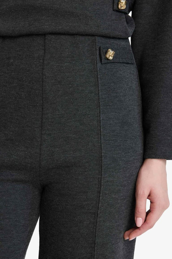 Straıght Fit Straight Leg Pique Trousers