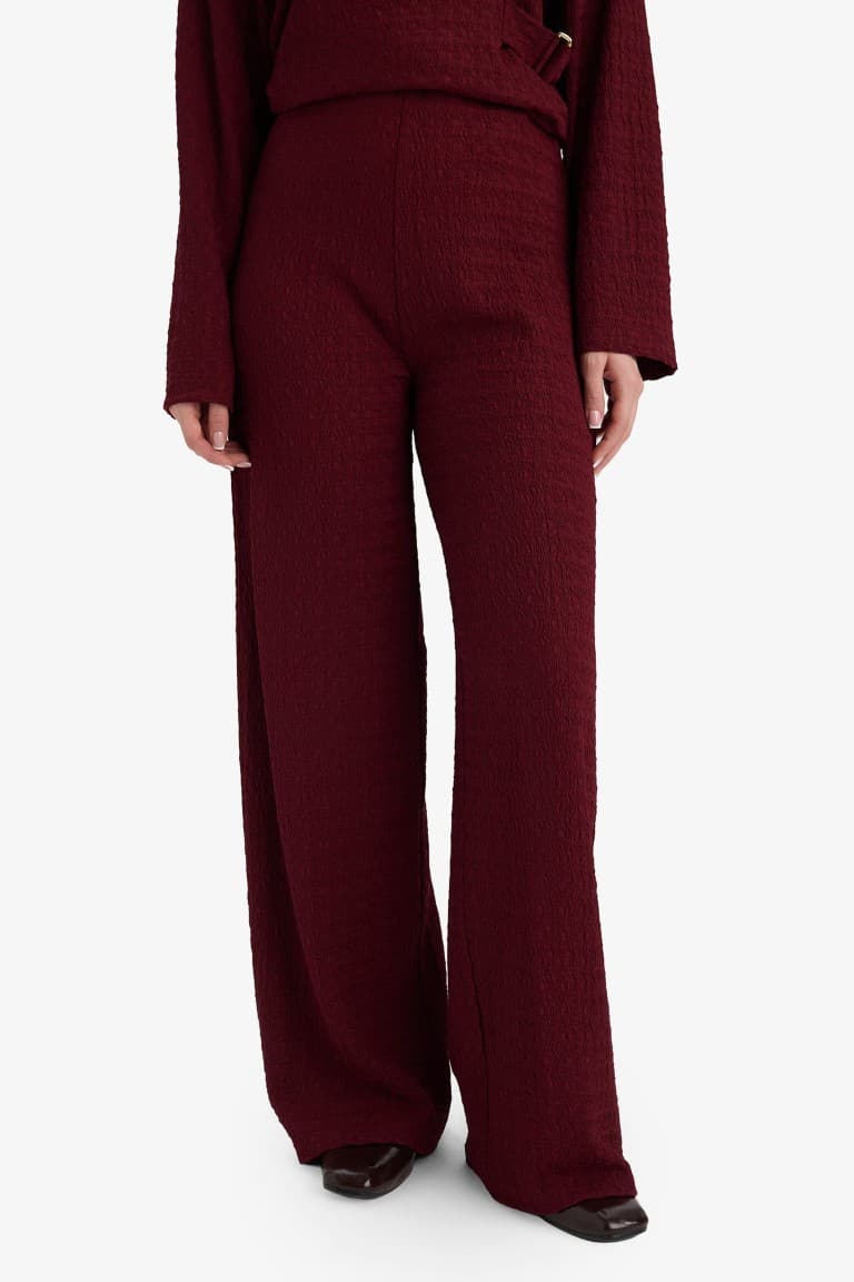 Straıght Fit Crimp Trousers