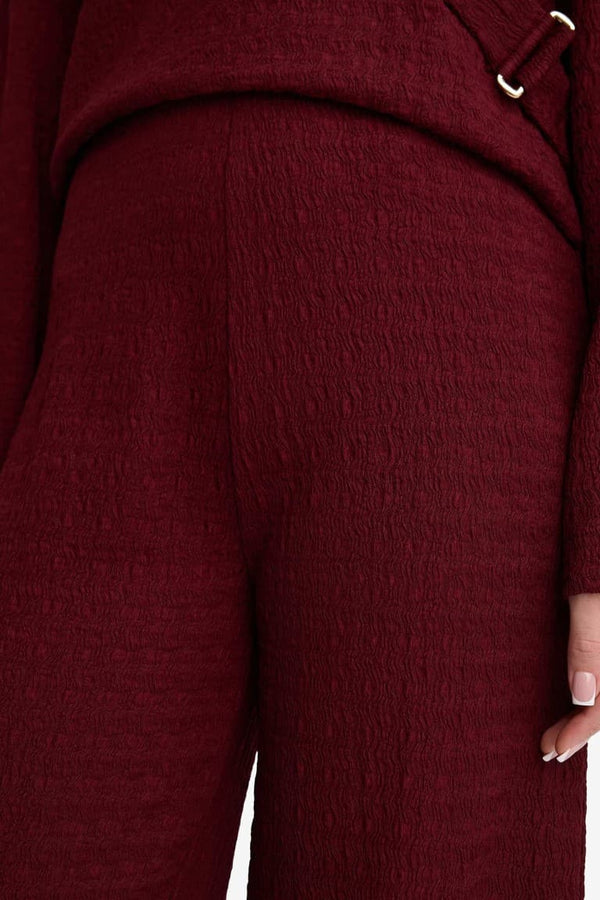 Straıght Fit Crimp Trousers