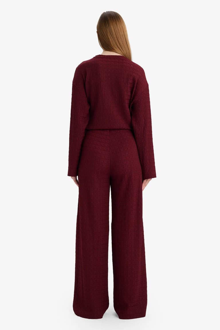 Straıght Fit Crimp Trousers