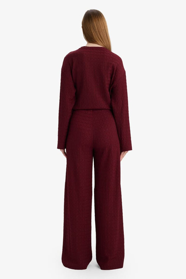 Straıght Fit Crimp Trousers