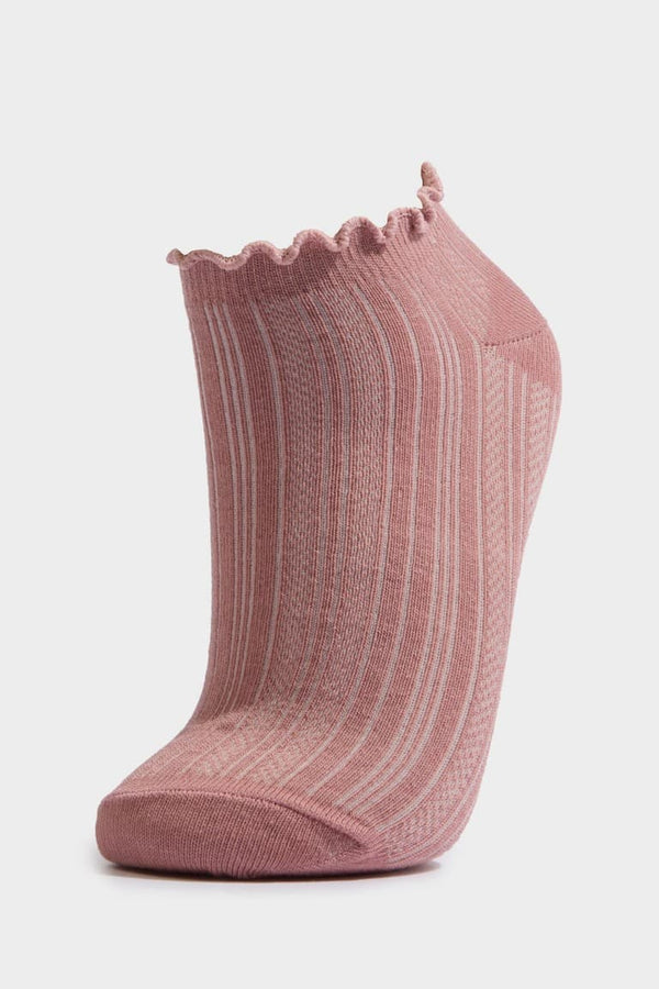 Women Ruffle 3-Pack Cotton Booties Socks