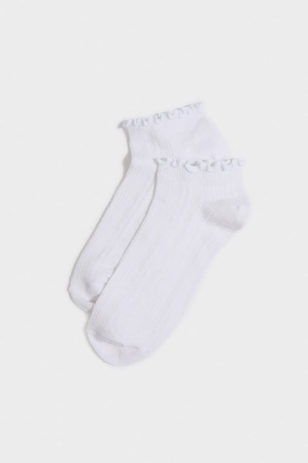 Women Ruffle 3-Pack Cotton Booties Socks