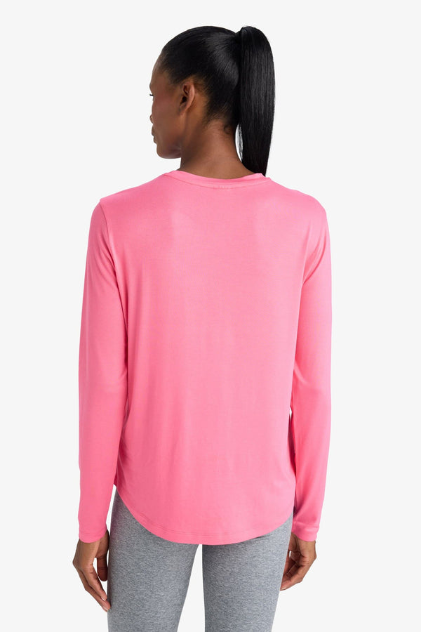 Standard Fit Crew Neck Athlete Long Sleeve T-Shirt