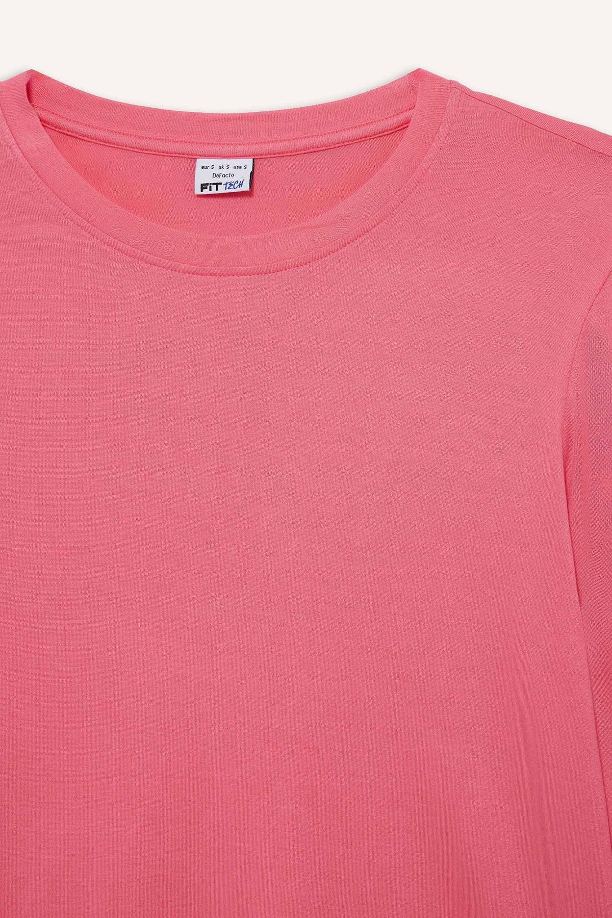 Standard Fit Crew Neck Athlete Long Sleeve T-Shirt