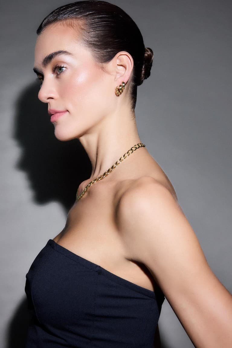 Reis X DeFacto 2-Pack Gold Earrings