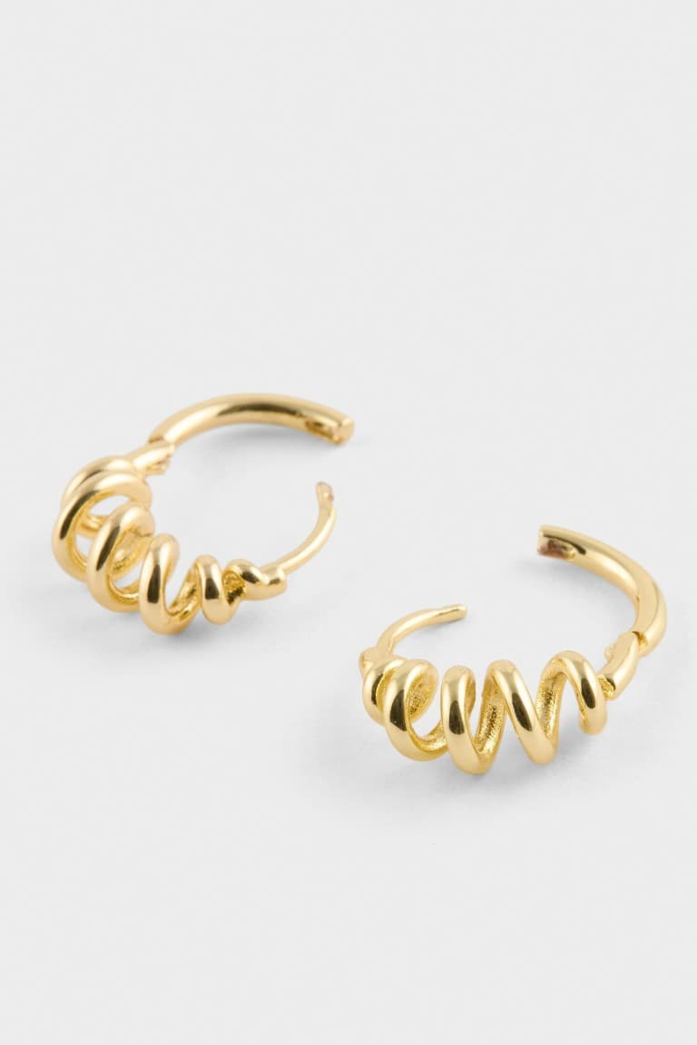 Reis X DeFacto 2-Pack Gold Earrings