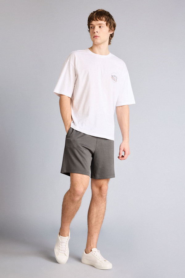 Ultra Soft Touch Elastic Waist Detailed Pocket Shorts